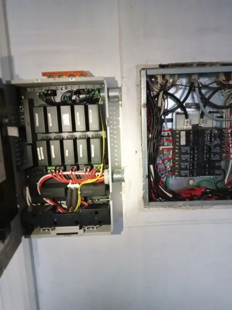 Electrical panel upgrade completed for Security Camera Wiring in Pinewood